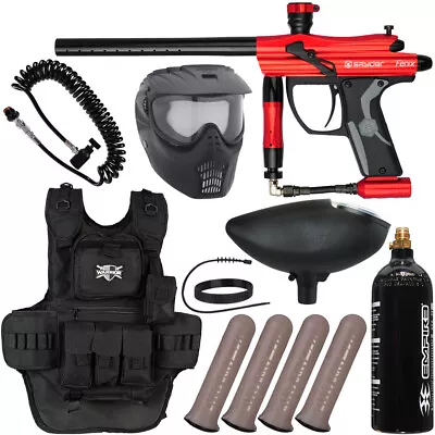 New Spyder Fenix Heavy Gunner Paintball Gun Package Kit - Red • $266.65