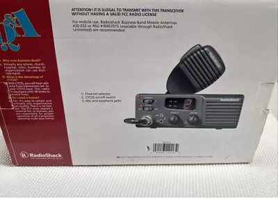 NEW Radio Shack Business Band Mobile Transceiver Radio VHF-FM 2 CHANNEL 19-1210 • $54.99