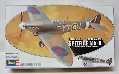 Vintage Revell Spitfire Mk-II 1:48 Scale Model Kit New Open Box 1978 • $10