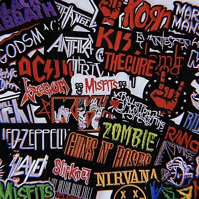 Rock Band Patches Lot Of 20 Wholesale Thrash Heavy Metal Music Embroidery Sew-On • $24.99