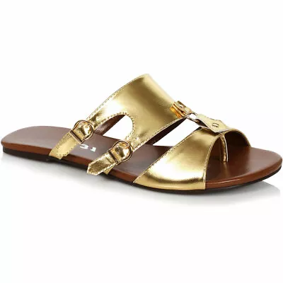 Ellie Men Gladiator Roman Renaissance Flats Sandals Adult Shoes 031-Sparta • $36.75