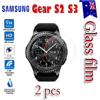 2X Tempered Glass Screen Protector For Samsung Gear S2 S3 Frontier S2 Classic 3G • $4.99