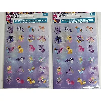 Lot Of 2 Stickerfitti MY LITTLE PONY The Movie Round Stickers 8 Sheets 192 Gift • $5