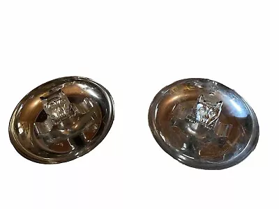 Vintage Mack Truck Bulldog Chrome Ashtrays - Qty 2 (99/1055) • $100