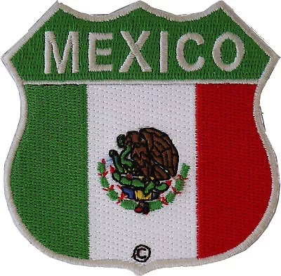 Mexico Shield Flag Patch - 2.75x2.75 Inch - P1331 • $5.99