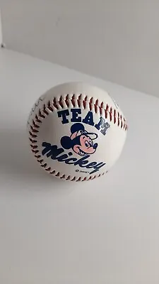 Genuine Walt Disney Team Mickey Mouse Baseball Signed Collectible Ball • £14.95