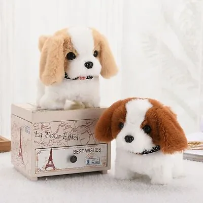 Gift Funny Interactive Cute Dog Robot Shaking Toy Plush Toys Simulation Puppy • £8.96