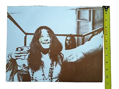 Vintage Janis Joplin Lithograph On Card Stock Sepia Toned 14x11 • $129.99