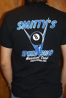 $20.95 • Buy Smitty's Speed Shop Black V8 TradeMark Hot Rod T-shirt
