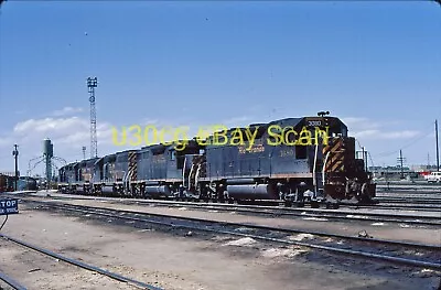 J Original Slide - D&RGW Rio Grande GP40 3080 Denver CO 1978 • $4.99