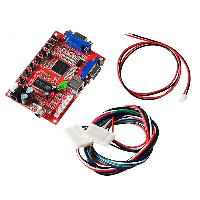 Output Adjust Arcade Cabinet CRT Monitor Converter VGA To CGA RGBS/CVBS/S-VIDEO • $44.88