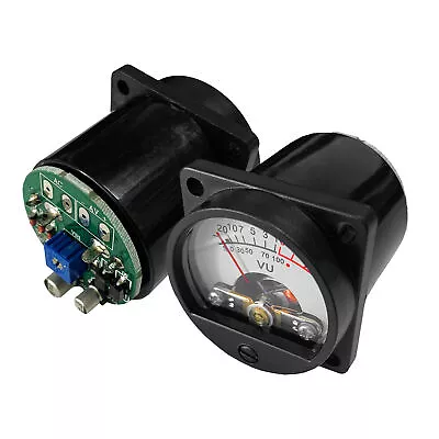 VU Meter 2 Pcs Panel VU Meters Warm Back    Sound Level L8K2 • $19.98