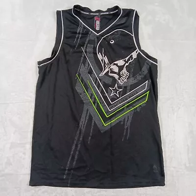 Metal Mulisha Shirt Mens Large Black Green Tank Top Jersey Skull Dirt Bike • $36.99