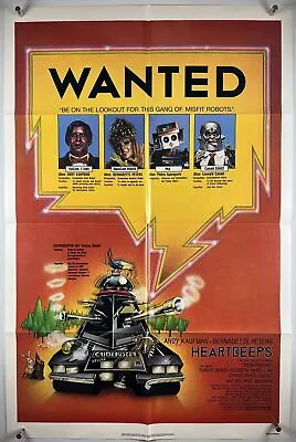 HEARTBEEPS Movie Poster (VeryFine+) One Sheet 1981 Sci-Fi 25816 • $10