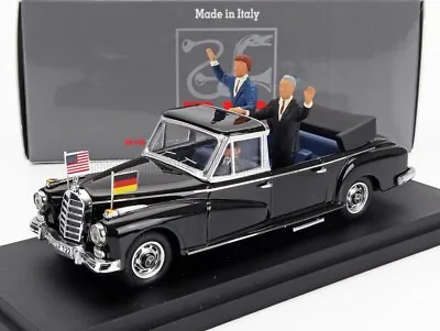 1/43 RIO MERCEDES BENZ 300D (W189) CABRIOLET '63 W/ KONRAD ADENAUER JOHN KENNEDY • $159.91