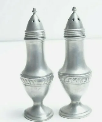 Vintage W. B. Mfg. Co. Salt And Pepper Shakers Pewter?  • $19.99