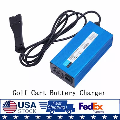 600W 10A Automatic Golf Cart Battery Charger W/OBC Cable & 8.2ft Power Cords US • $75.05