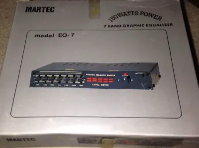 Martec Model EQ-7 7 Band Graphic Car Stereo Equalizer-Brand New-SHIPS N 24 HOURS • £58.34