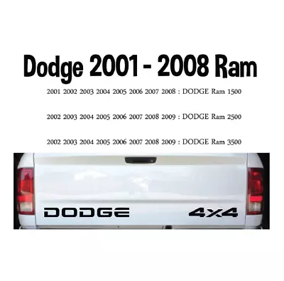 Replacement For Dodge RAM Trucks Tailgate Decal #12-C • $26.95