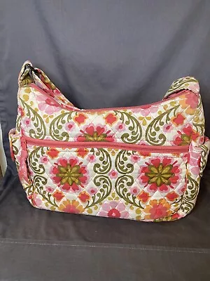 Vera Bradley Folkloric Floral On The Go Crossbody Bag Purse 11 X 8 X 4 • $13.95