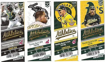 2014 Oakland A's Athletics Season Ticket Stub Set Donaldson All 82 Home Games • $29.97