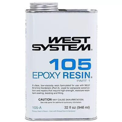 West System 105 Epoxy Resin Clear - Quart • $61.40