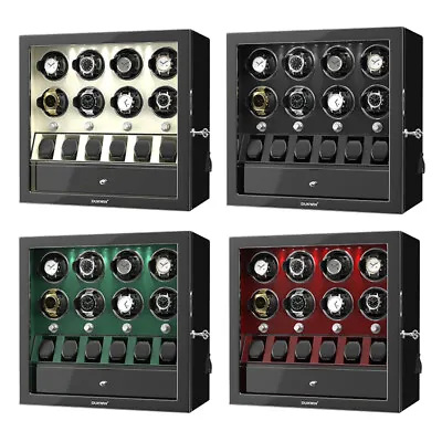 Classic Automatic Watch Winder For 2-8 Watches With Watches Display Storage Case • $199.99