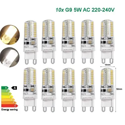 10X G9 LED Bulbs SMD Chip 240V Lights 5W White Warm Lamps Accessories COB 220V • $18.99