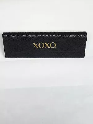 XOXO Eyeglass Case Black & Teal Magnetic Triangular Folding • $11.97