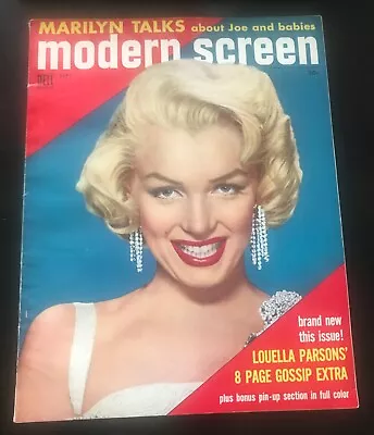 Marilyn Monroe On The Cover Magazine 1954 Modern Screen & Pics Of Other Stars • $125