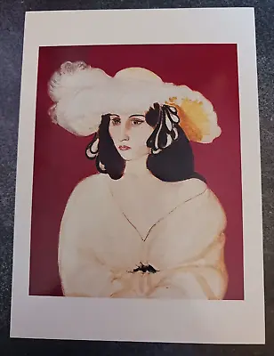 Vtg Postcard Matisse White Plumes Woman Hat Painting Art Unposted • $9.95
