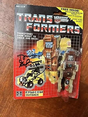 Transformers DOUBLE Autographed Dan Gilvezan Gregg Berger Outback Original G1 • $175