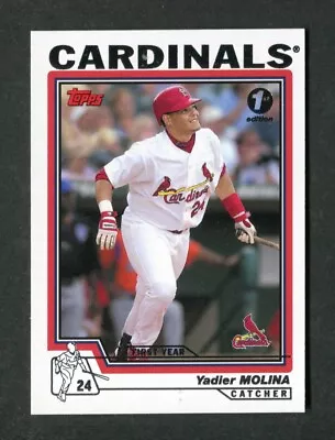 Yadier Molina FIRST YEAR Rookie Baseball Card 2004 Topps #324 Near-Mint / MINT • $24.95