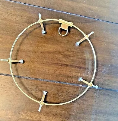 Decorative Plate Wall Hanger Adjustable Gold Metal Round Fits 8.5  To 9  Plate • $7.99