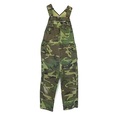 Liberty Camo Bib Overalls Inseam Customized To 27  Size Medium • $35