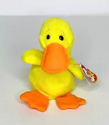 Ty Beanie Babies Quackers Duck 1993 Plush 5  Stuffed Animal • $5.99