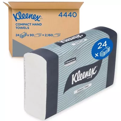 Presale Kleenex 4440 Compact Hand Towel Folded - White Carton(24Pks) • $75.90