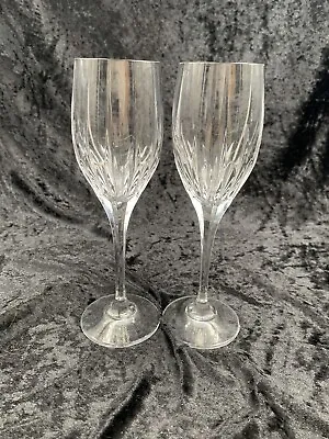 Set Of 2 Mikasa Crystal ARTIC LIGHTS Wine Glasses 8.25  Discontinued Pattern HTF • $50