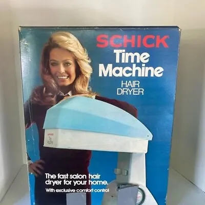 Vintage Lady Schick Time Machine Hairdryer Blue • $64.99