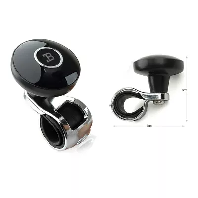 Car Power Steering Wheel Ball Knob Handle Car Accessories BLACK DA627 • $21.50