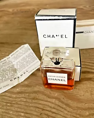 Vintage Chanel France Russian Leather New York .275 Fl Oz Perfume 40 % Full • $85