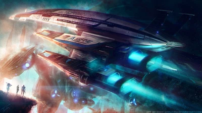 $32.99 • Buy Gaming Mass Effect Normandy Sr-2 Tali'zorah CCG Custom Gaming Mat Desk