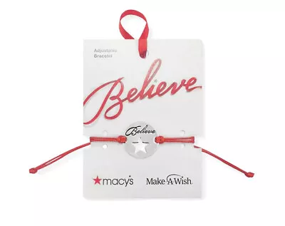 Macys Make-A-Wish Believe Slider Bracelet One Lot Of Of 12 Bracelets • $16