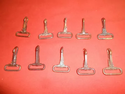 U.S.ARMY*: WWII 10 HOOKS From Brass  For COMBAT SUSPENDERS  MILITARIA ''used'' • $24.99