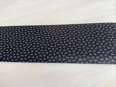 CLEARANCE BOLT END 30cm X 110cm Black Starburst Twigs 100% Cotton Andover Fabric • £1.75