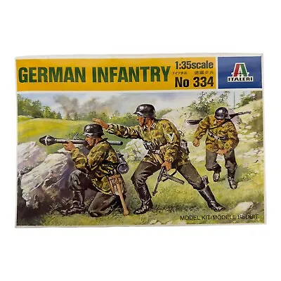 Italeri #334 German Infantry 1:35 Model Kit New & Sealed • $22