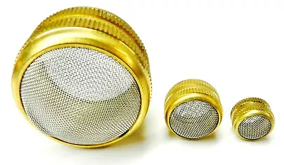 Ultrasonic Cleaner Baskets Set Of 3 Cleaning Holder Brass & Stainless Mesh • $29.95