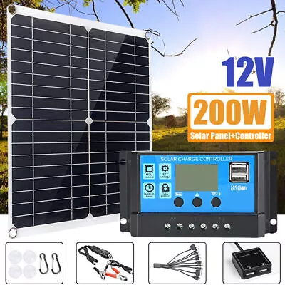 6000W Solar Power Panel 100A Grid Complete Kit Generator Solar System 220V Home • £41.02