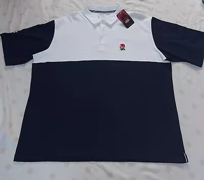 Cotton Traders Mens England Rugby Polo Shirt Size 3XL BNWT • £25