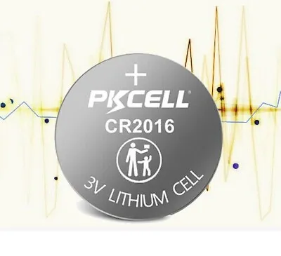 CR2016 PKCELL HQ  3V Lithium High Capacity 75mAh • £1.49